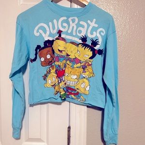 Rugrats cropped sleeved tee